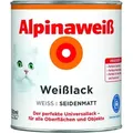 Produktbild: Weiß Weisslack Seidenmatt 0,75 Ltr. Universallack - Alpina