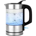 Produktbild: ProfiCook Wasserkocher PC-WKS 1228 G, Wasserkocher Edelstahl, 0,5 L, blau beleuchtet