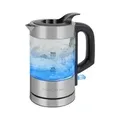Produktbild: Glas-Wasserkochher PC-WKS 1228 G, Wasserkocher - edelstahl/schwarz, 0,5 Liter