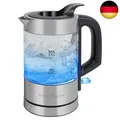 Produktbild: ProfiCook Wasserkocher Edelstahl beleuchtet, 0,5 Liter Mini Wasserkocher mit