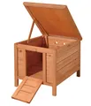 Produktbild: Nagerhaus Kleintierhaus mit klappbarem Dach Holz/Teerpappe ca.51 x 42 cm, Dehner