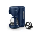 Produktbild: Tefal Morning Filterkaffeemaschine, Glaskanne, 1,25 Liter Wassertank, Warmhaltefunktion, Dauerfilter, Wasserstandsanzeige, Blau, CM2M1410