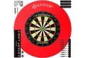 Produktbild: KESSER Dartscheibe Classic 45cm mit 9 Dartpfeilen mit Metallspitze und Wandschutz, Dartscheibe Sisal mit Dartpfeile Professional Dartboard