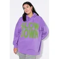 Produktbild: Studio Untold Sweatshirt Hoodie oversized Towel-Statementprint Kapuze blau|lila 50/52