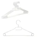 Produktbild: VonBueren 10 x Kleiderbügel weiß Kunststoff | aus 100% recyceltem Material | Mad