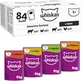 Produktbild: Whiskas 1+ Katzennassfutter Klassische Auswahl in Sauce Großpackung 84 x 85g