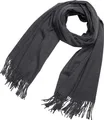 Produktbild: DonDon Damen Winter-Schal groß und flauschig 200 x 70 cm - Dunkelgrau