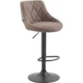 Produktbild: CLP Barhocker Lazio Stoff Taupe/Schwarz