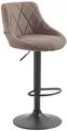 Produktbild: Barhocker Lazio Stoff schwarz taupe