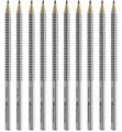 Produktbild: Faber-Castell Bleistift Grip 2001 Bleistift Dreikant in Silber - alle Härtegrade