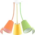 Produktbild: Licht-Erlebnisse Bunte Deckenlampe 3-flmg Orange Gelb Grün flexibel