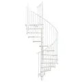 Produktbild: Minka Spindeltreppe Switch 36 - 295cm Geschosshöhe Weiß Weiß 140cm Durchmesser