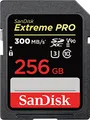 Produktbild: SanDisk Extreme PRO SDHC UHS-II Speicherkarte V90 256 GB (300 MB/s, 8K-, 4K- und Full-HD-Videoaufnahmen, RescuePRO Deluxe, stoßsicher, temperaturbeständig, wasserdicht und röntgensicher)