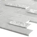 Produktbild: Naturstein Marmor Mosaikfliesen Mosaik Grau Fliesenmatte Selbstklebend Matte Bad