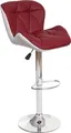Produktbild: Barhocker MCW-A92, Barstuhl Tresenhocker, höhenverstellbar Kunstleder bordeaux