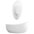 Produktbild: Villeroy & Boch Aveo Badewanne UBQ194AVE9T1V01 190 x 95, weiss, freistehend, randlos, mit Trio