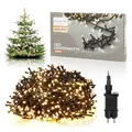 Produktbild: Nordstern LED Büschel Lichterkette Warmweiß 560 LEDs- Weihnachtsbaum Deko Beleuchtung für Innen & Außen mit Stecker 11 m - Cluster Tannenbaum Weihnachtsbeleuchtung