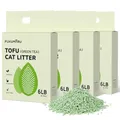 Produktbild: FUKUMARU Tofu Katzenstreu 10,8 kg - Klumpendes Katzenstreu, Geruchsbekämpfung mit grünem Teearoma, staubfrei und leicht klumpend, spülbar in der Toilette.