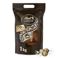 Produktbild: Lindt LINDOR Schokoladen Kugeln Extra Dunkel | ca. 80 Kugeln Edelbitterschokolade feinherb | dunkle Schokolade mit 70% Kakao | Großpackung, Pralinen-Geschenk | 1kg (1er Pack)