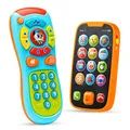 Produktbild: JOYIN Musikalische Spielzeuge für Babies, Baby Telefon Spielzeug Handy, 2 pc Fernbedienung, Kinder Smartphone, Baby Spielzeug ab 6 Monaten, Kleinkind Spielzeug ab 1 Jahr Geschenk Jungen Mädchen