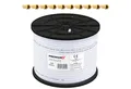 Produktbild: PremiumX 100m BASIC Koaxialkabel 135dB 4-fach SAT Koax Kabel 10x F-Stecker SAT-Kabel