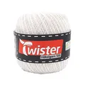 Produktbild: Häkelgarn Twister - Weiß - 100g