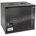 Produktbild: HMF Serverschrank Netzwerkschrank, Serverschrank 19 Zoll, 9 HE, 400 mm Tiefe, Glastür, Schwarz schwarz 9 HE 