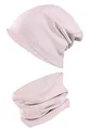 Produktbild: TupTam Mütze und Schal Kinder Set – Weiches Schal Mütze Set Kinder für Herbst und Winter, Farbe: Puderrosa, Größe: 52-56