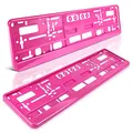 Produktbild: schildEVO 2 Kennzeichenhalter | Think PINK | Auto PKW Kfz | ROSA Magenta | Nummernschildhalter | Kennzeichenverstärker | DHL-Versand