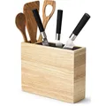 Produktbild: Continenta Messerblock mit flexiblem Einsatz und Utensilienbehälter, 27,5 x 9 x 21,5 cm