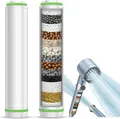 Produktbild: 2er Pack Duschfilter für Kalkhaltiges Wasser, Shower Filter 15 Schichten