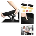 Produktbild: Ergonomische Armlehnenpolster Schwarz für Bürostühle – Memory-Schaum Set 2er