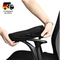 Produktbild: Ergonomische Armlehnenpolster aus Memory-Schaum für Bürostühle 2er-Set Schwarz