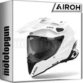 Produktbild: AIROH DUAL-HELM FÜR MOTORRAD COMMANDER 2 CM214 COLOR GLANZWEISS XS