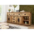 Produktbild: Sideboard Mango 200x45x90 natur lackiert RAILWAY #122