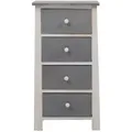Produktbild: Mobili Rebecca Kommode, Weiß, Holz, 27x73x37 cm, Wohnzimmer, Kommoden & Sideboards, Kommoden