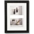 Produktbild: walther-design Bilderrahmen Home HO218B, Collage, 13 x 18 cm, für 2 Bilder, Echtglas, Holzrahmen schwarz