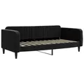 Produktbild: vidaXL Tagesbett, Gästebett 2-in-1, Sofabett Schlafsofa für Schlafzimmer Wohnzimmer, Bettsofa Sofa, Modernes Design, Schwarz 100x200cm Samt