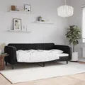 Produktbild: Tagesbett Schwarz 100x200 cm Samt