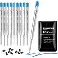 Produktbild: Kugelschreiber Minen 10er-Set Großraumminen Ersatzminen Blau G2 1,0mm Schreib...