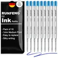 Produktbild: 10er-Set Großraumminen für Kugelschreiber G2 Format 1,0 mm M Blau Metall Minen