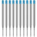 Produktbild: 10er Set Kugelschreiber Minen G2 Metall Ersatzminen Blau Schreibfarbe