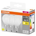 Produktbild: Osram Star Filament-Lampe für E14-Sockel, mattes Glas,Warmweiß (2700K), 806 Lumen, Ersatz für herkömmliche 60W-Leuchtmittel, nicht dimmbar, 3-er Pack