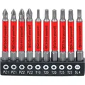 Produktbild: Antirutsch-bit-satz Magnetisch 70 Mm 10-tlg.