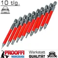 Produktbild: 10-tlg Bit Set Torx Kreuz Schlitz Schraubendreher Antirutsch Bits Box 70mm Lang
