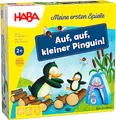 Produktbild: HABA Meine ersten Spiele – Auf, auf Kleiner Pinguin – Brettspiel ab 2 Jahren mit lustigen Pinguin-Figuren aus Holz – Fördert erste Spielerfahrungen – 1307056001