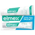 Produktbild: elmex Zahnpasta Sensitive 2x75ml – sanfte Zahnreinigung und Schutz für schmerzempfindliche Zähne – klinisch bestätigt für starke Zähne und gegen Karies