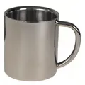 Produktbild: Tasse Edelstahl doppelwandig 0,25 l Outdoor Becher Kaffeebecher Campingtasse