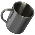 Produktbild: Fox Outdoor Edelstahl Tasse Becher doppelwandig Campingtasse 250 ml mit Henkel