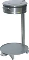 Produktbild: KBS Müllsackwagen 450x450x850 mm Edelstahl mit Fußpedal Deckel und Räder